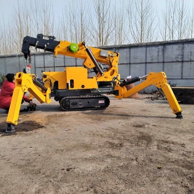 Υδραυλικό Τηλεσκοπικό Boom Diesel Engine Spider Crawler Crane 3T 5T ​​8T