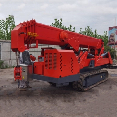 Υδραυλικός γερανός 5ton 8ton αντιολισθητικών αλυσίδων αραχνών ηλεκτρικής δύναμης diesel τηλεχειρισμού