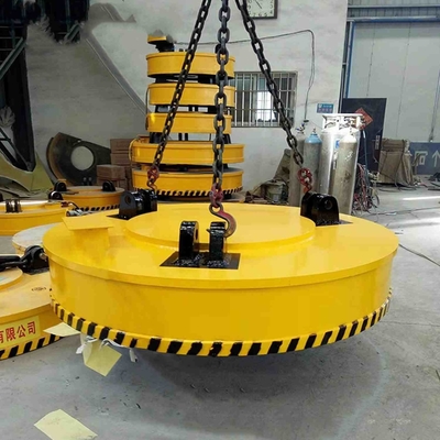 Περιστρεφόμενοι μαγνήτες 15 τόνος 1500mm υπερυψωμένων γερανών τσοκ εκσκαφέων ηλεκτρομαγνητικοί