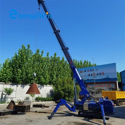 Euro 5 κινητήρας ντίζελ Crawler Spider Crane 5ton χωρητικότητα για κατασκευή