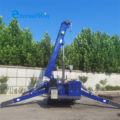 EPA Diesel Engine 5 τόνων 8 τόνων Spider Crawler Crane με τηλεσκοπικό εκτοξευτήρα