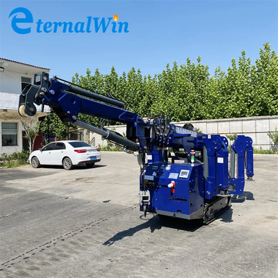 Ηλεκτρικός και ντίζελ Mini Spider Crane Κίτρινος/Κόκκινος ή Πράσινος Χάλυβας