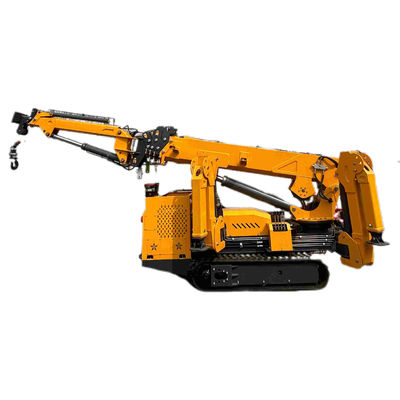 Ατσάλι Mini Spider Crane Telescopic Boom 3 τόνους 5 τόνους 8 τόνους 12 τόνων Ανυψωτική ικανότητα Ηλεκτρική και πετρελαιοκίνητη ενέργεια