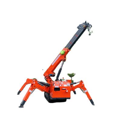 Ατσάλι Mini Spider Crane τηλεσκοπική μπουμ 3 τόνων 5 τόνων 8 τόνων 12 τόνων Ηλεκτρική και ντίζελ ισχύς