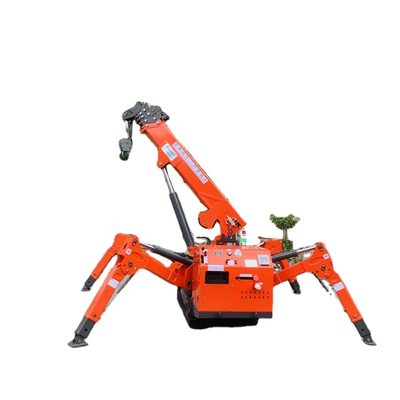 Τηλεσκοπικό χάλυβα Mini Spider Crane Ηλεκτρικός ντίζελ ισχύος 3-14 τόνων Κίτρινο / Μπλε / Μαύρο