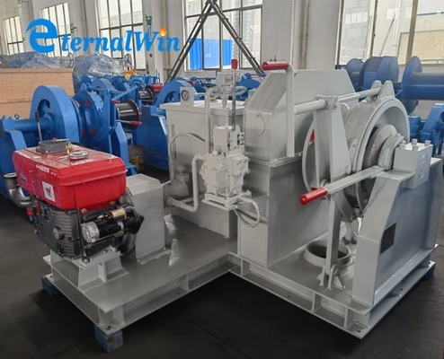 Ναυτικός κινητήρας ντίζελ υδραυλικός μονός τσιγγάνος άγκυρα ανεμοθώρα 34mm αλυσίδα