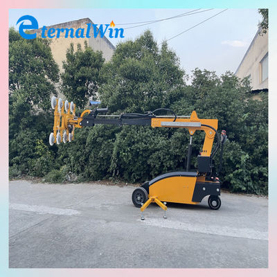 Εξατομικευμένο ανυψωτικό γυαλιού κενού 800Kg με περιστροφή 360 μοιρών και μέγιστο ύψος ανύψωσης 5m