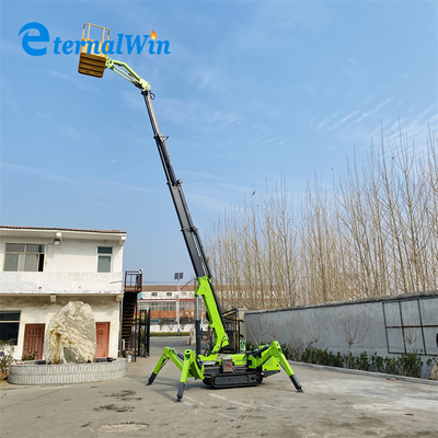 Ηλεκτρική ενέργεια 12m 240kg Crawler Spider Man ανελκυστήρας Με κινητήρα ντίζελ