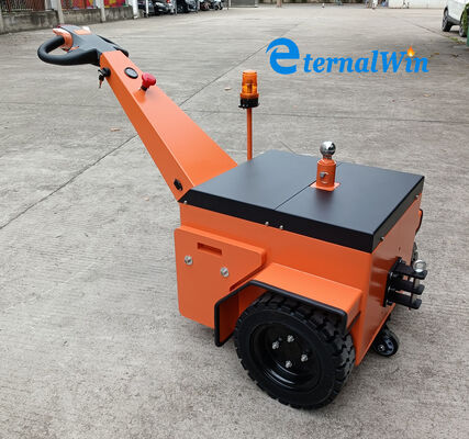 Ατσάλινο ελκυστήρα φορτηγό με ονομαστική δύναμη έλξης 7000N ταχύτητα κίνησης φόρτωση εκφόρτωση 2 έως 3 χλμ. την ώρα Κατάλληλο για βιομηχανικά